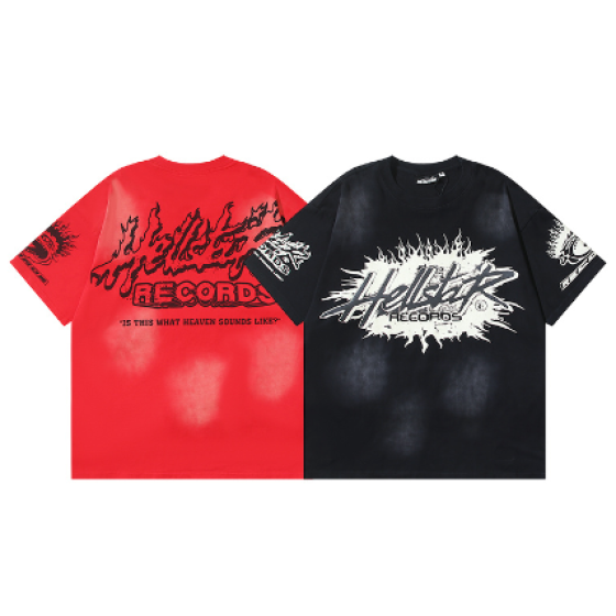 Hellstar Washed Print Short-Sleeve T-Shirt